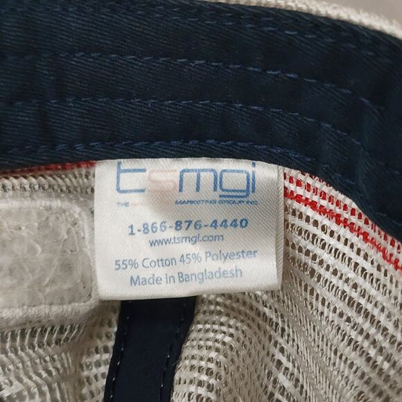 Nascar Dale Earnhardt Jr 88 Trucker Hat Striped Baseball Cap Mesh Snap Back Blue - Picture 5 of 5